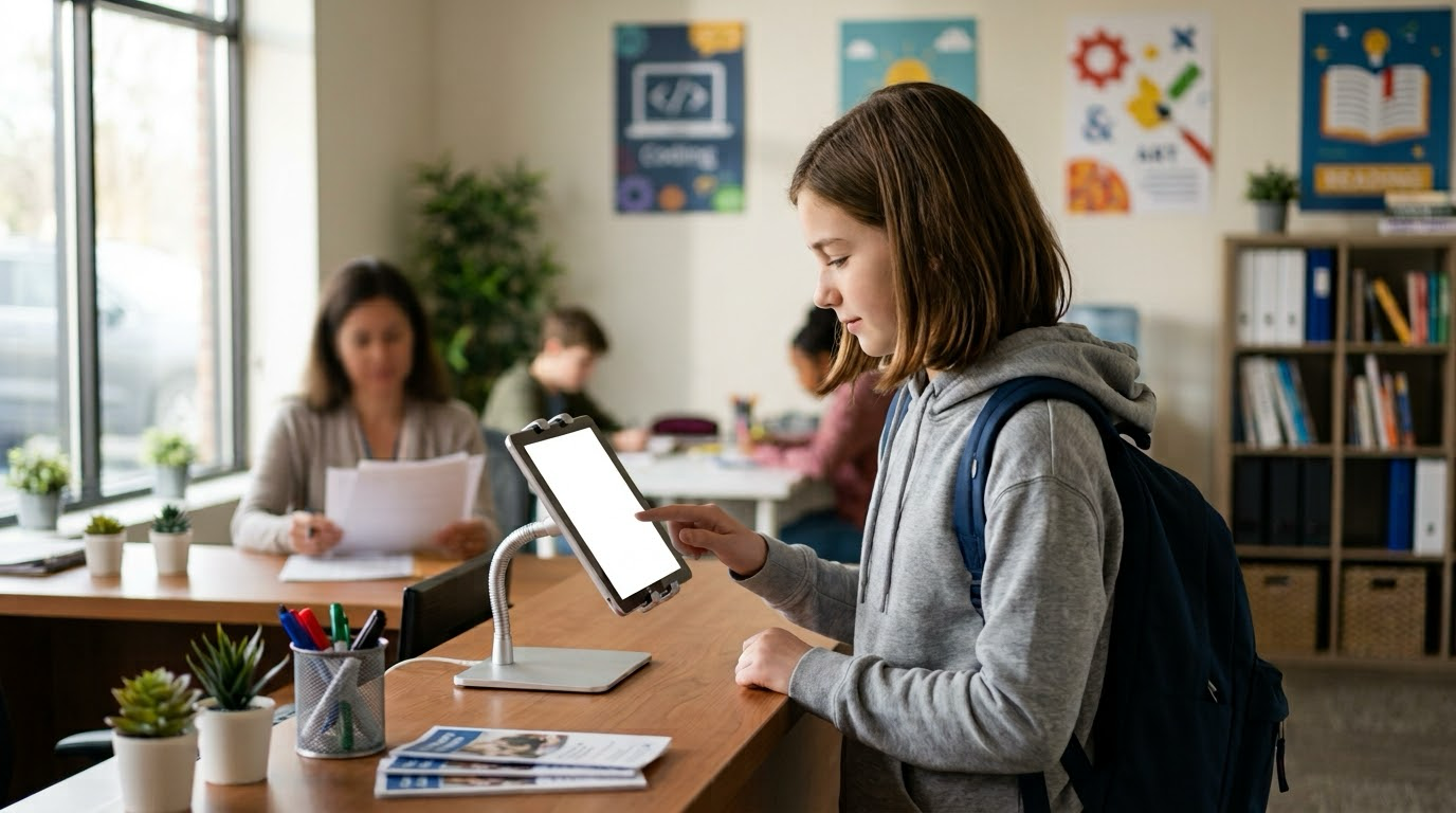 Front Desk Check-In for Lesson Studios: Never Miss a Visitor During Class