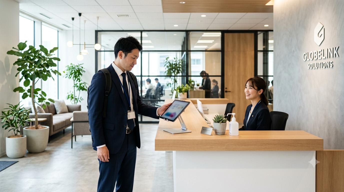オフィス受付を無人化する方法｜来客対応の内線・取次ぎをアプリで解消